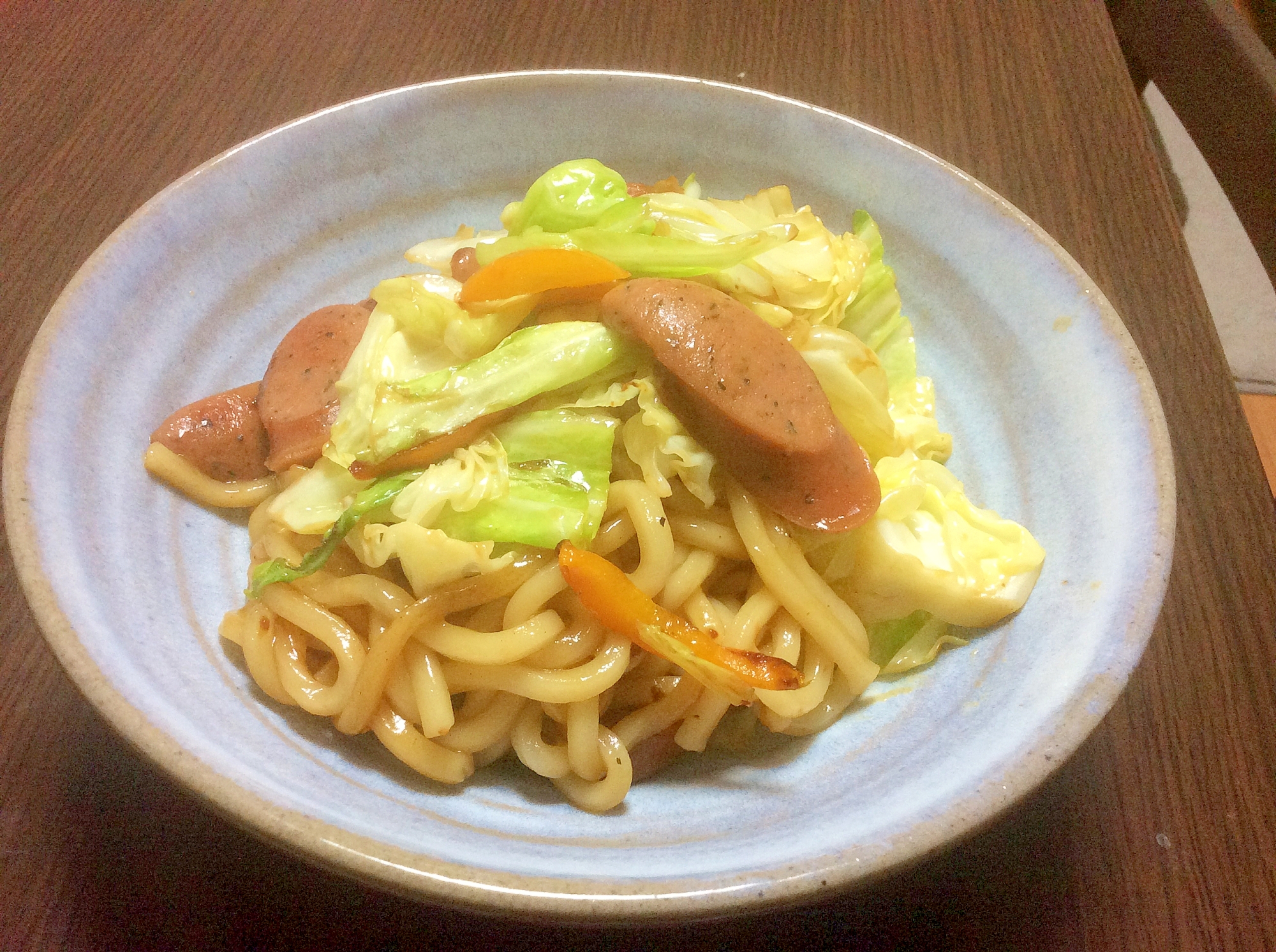 一人ランチに♪簡単焼きうどん