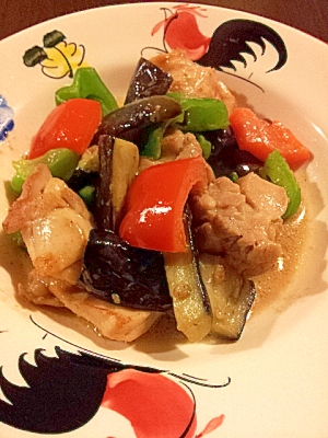 タイ料理★鶏肉と野菜の炒め物　グリーンカレー風