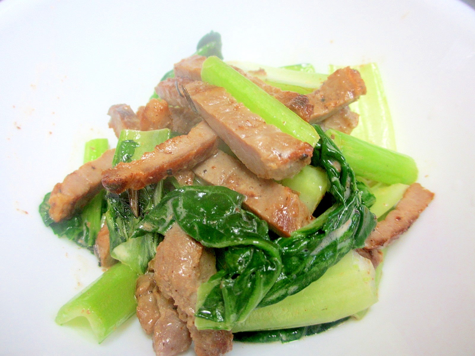 チャーシューとター菜のからし醤油マヨ炒め レシピ 作り方 By Mococo05 楽天レシピ