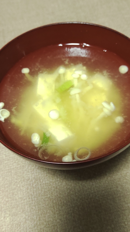 白菜玉ねぎ豆腐の味噌汁