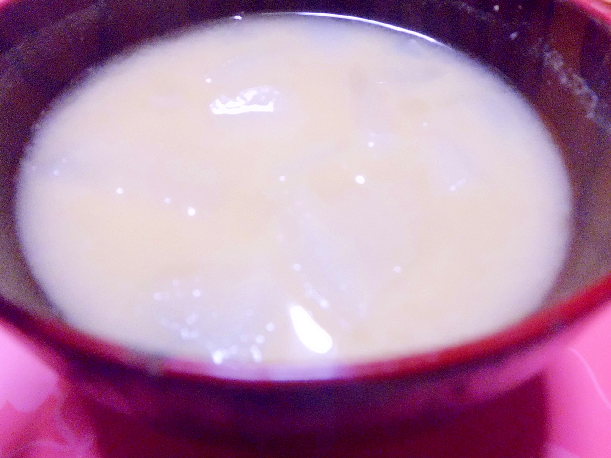 里芋と蕪の味噌汁