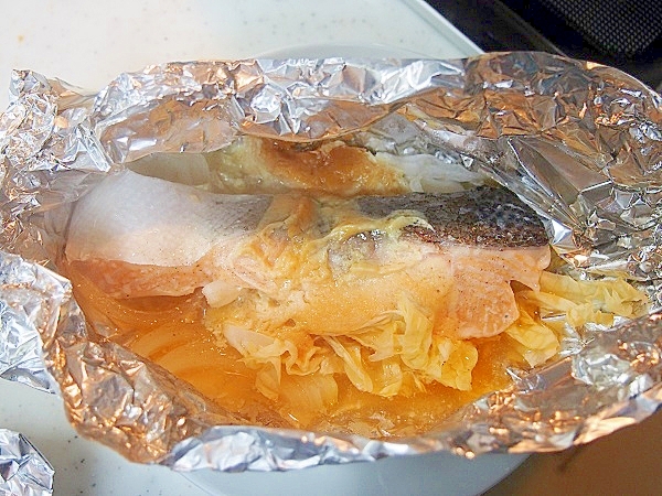 鮭味噌マヨネーズホイル焼き
