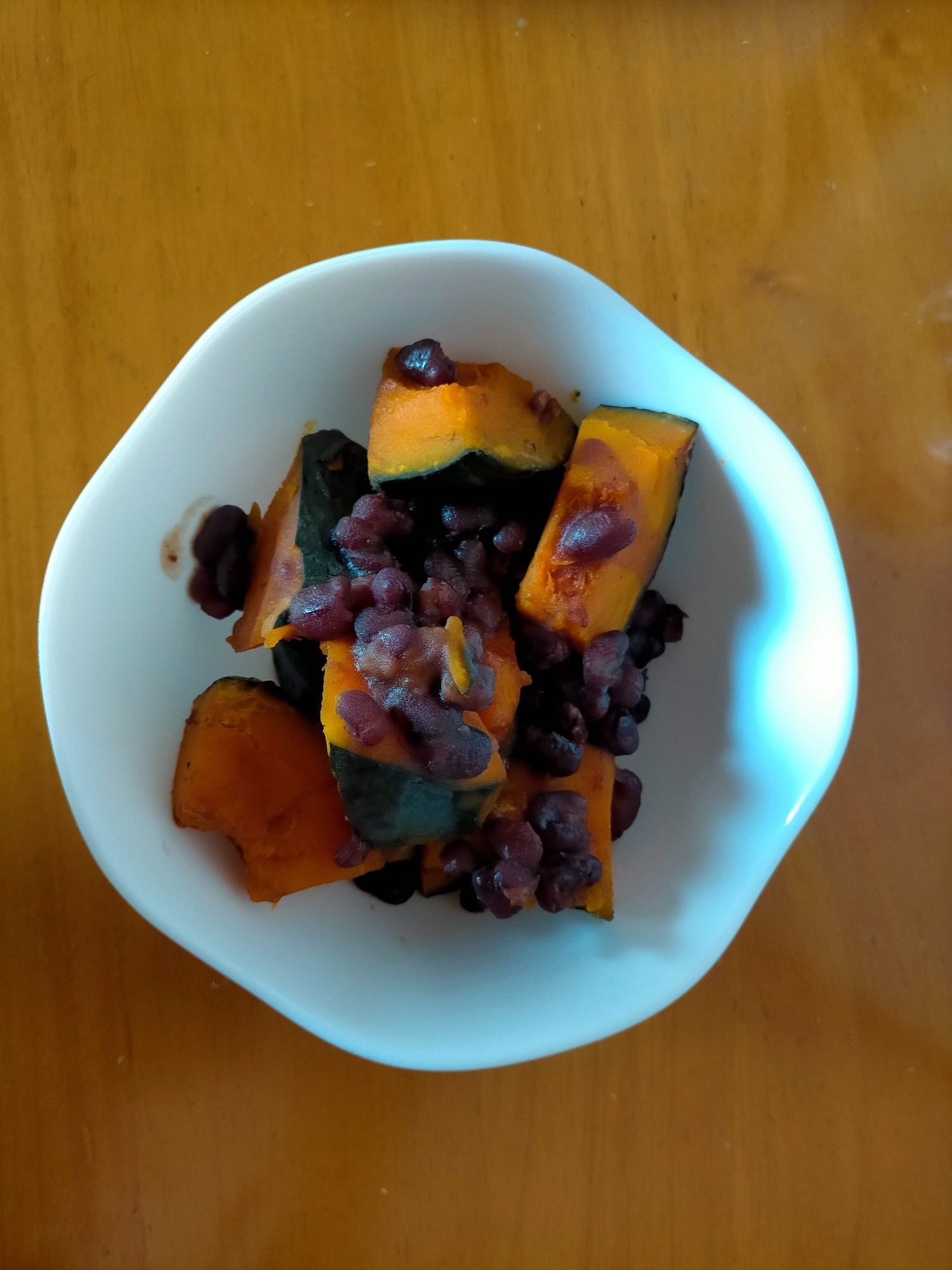 かぼちゃと小豆の煮物