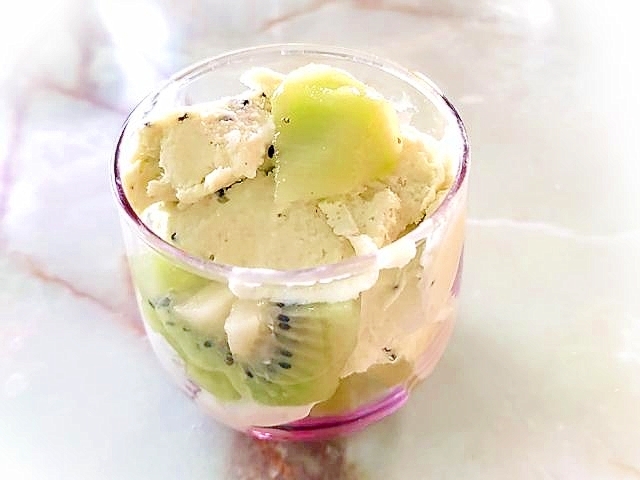 FPで！キウイフルーツのジェラート風アイス♪