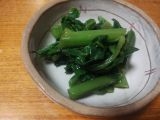 つる紫と浜防風のおひたし