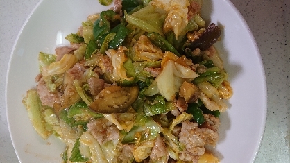 ご飯がすすむ！豚肉とキャベツのピリ辛みそ炒め☆