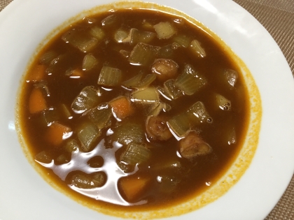 カレールー1つで作る野菜スープ