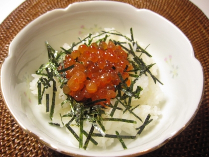 家で簡単いくら丼