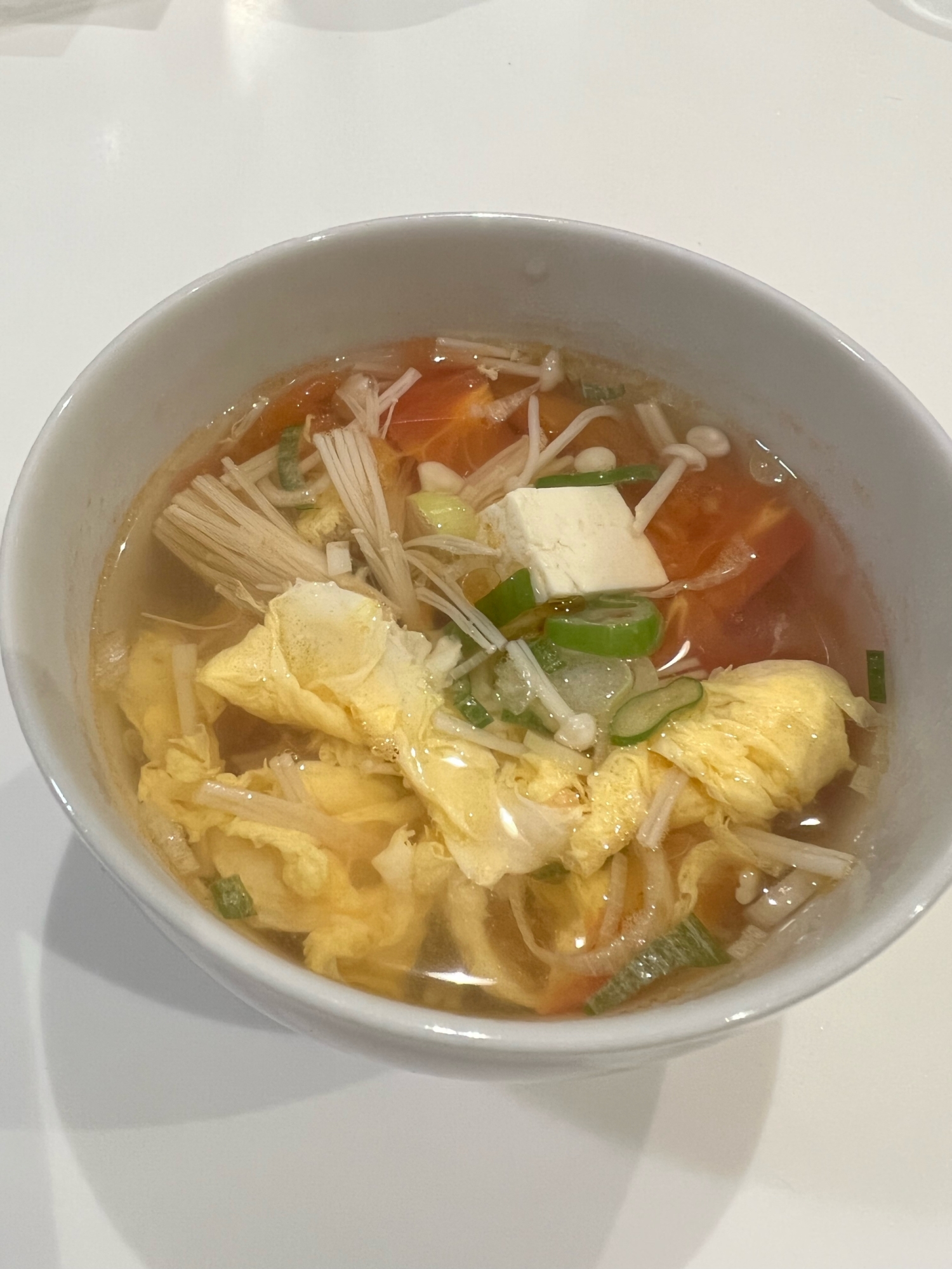 台湾家庭料理、トマトかき卵スープ