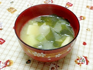 泥つきネギと高野豆腐の味噌汁 レシピ 作り方 By Momo 楽天レシピ