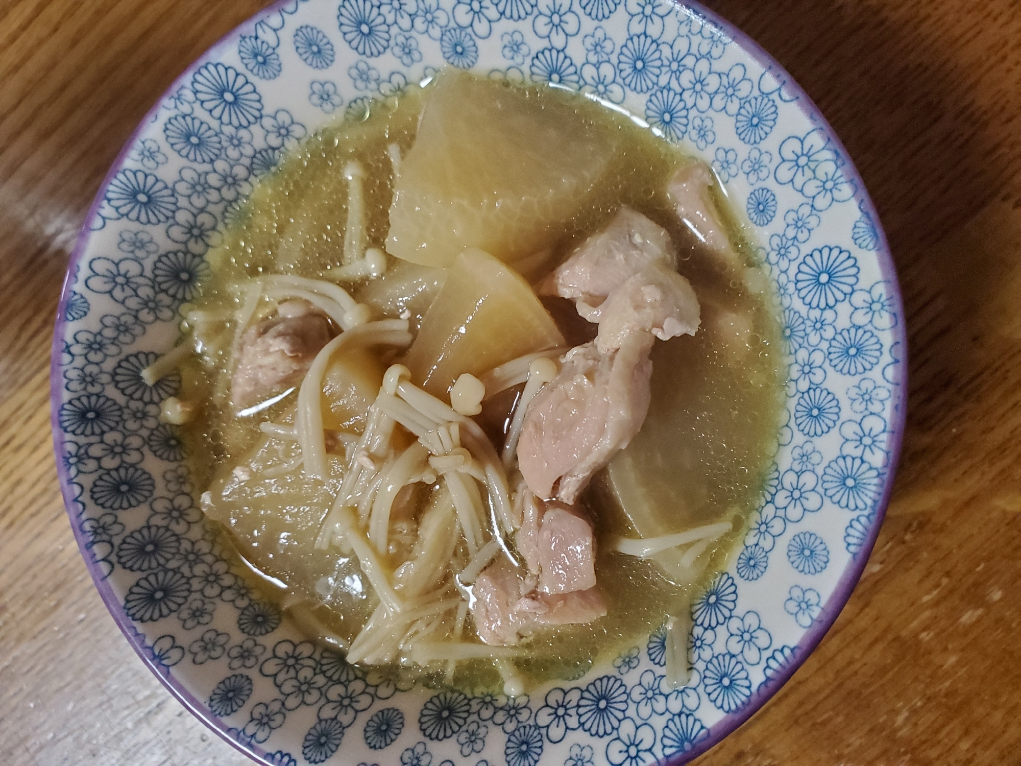 大根とえのきと鶏もも肉の煮物