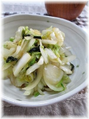 白菜の簡単サラダ～中華風～