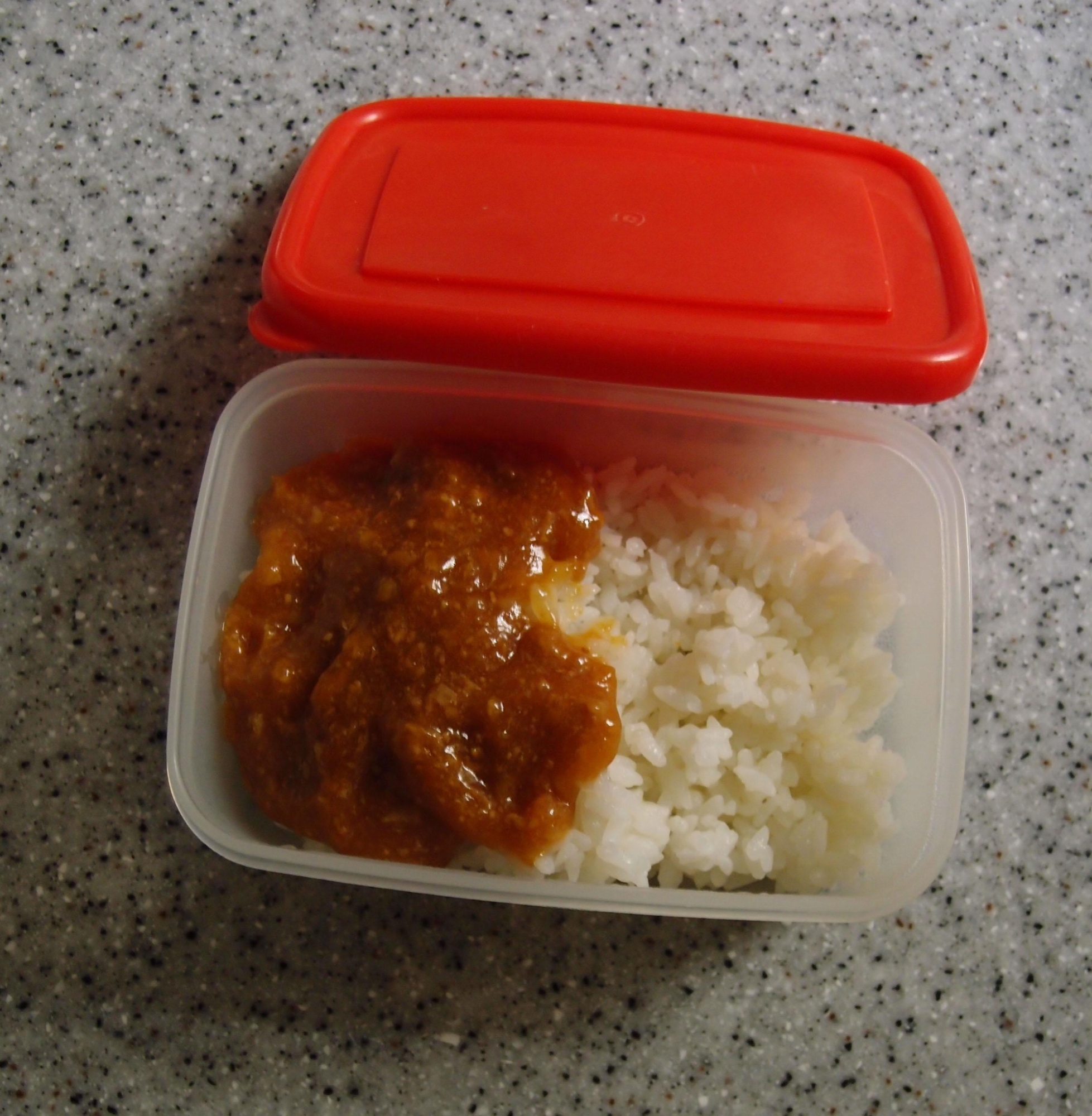 鶏ミンチの餡かけのっけ弁