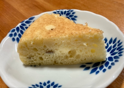 炊飯器でホットケーキミックスと豆乳とさつまいも