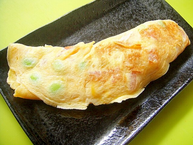 エビと枝豆の和風オムレツ レシピ・作り方 by mint✩（返レポお休み中