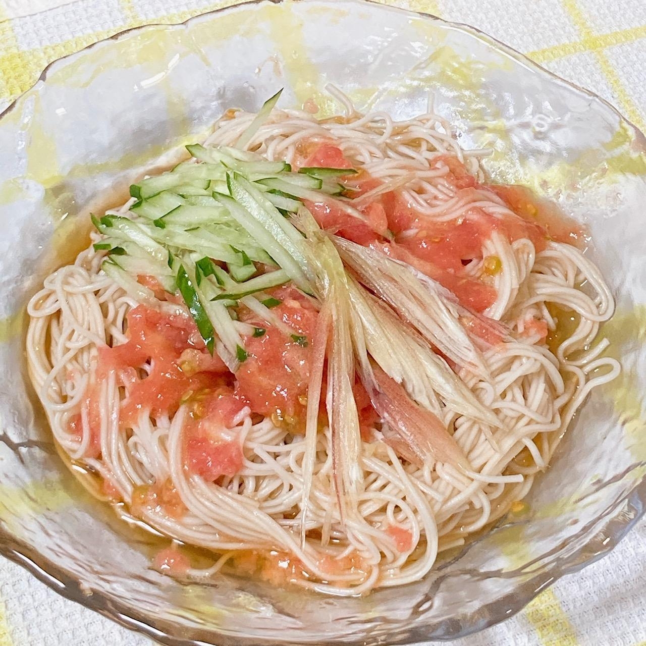 ＜夏レシピ＞トマトでさっぱり冷やしそうめん