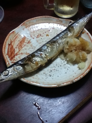 秋刀魚のペッパー焼き