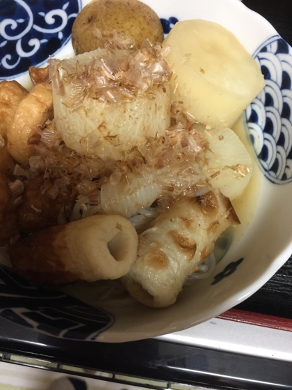 めんつゆでおでん