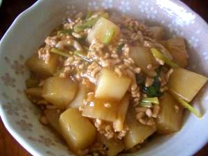 あったかい！かぶとひき肉の煮物