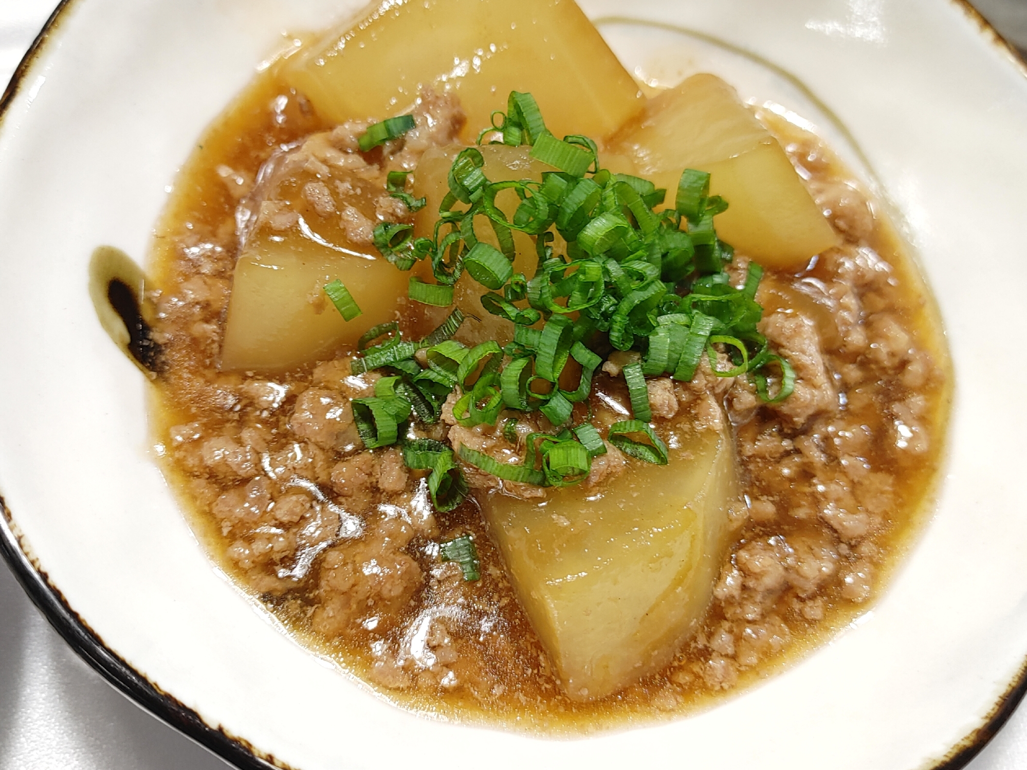 ストウブDe〜大根とひき肉の煮物