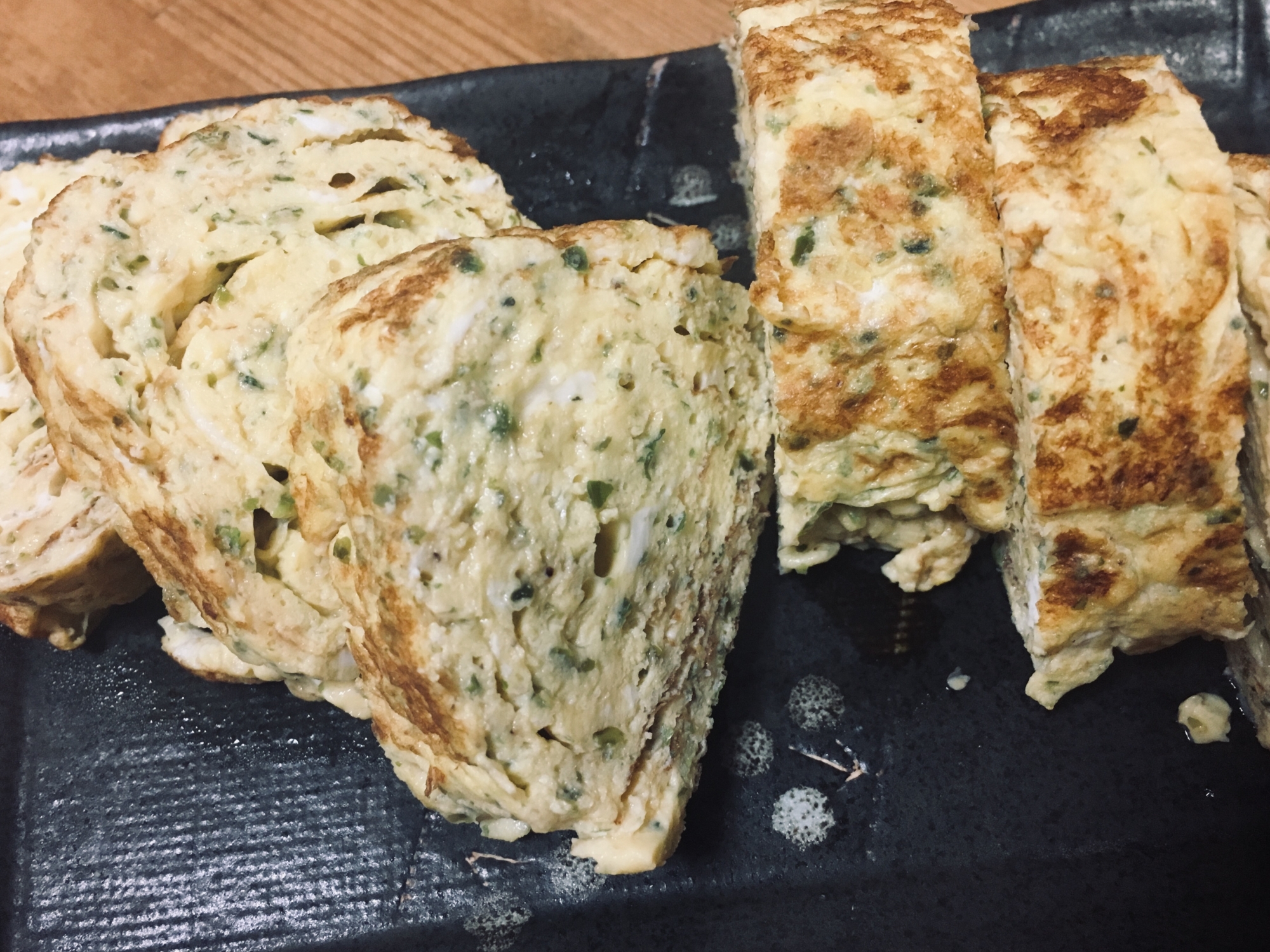 ふわふわ！青のりの厚焼き卵