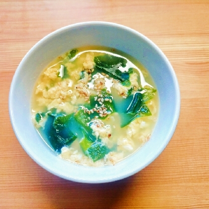 ♡10分で簡単即席スープ♪ふわふわ卵わかめスープ♡
