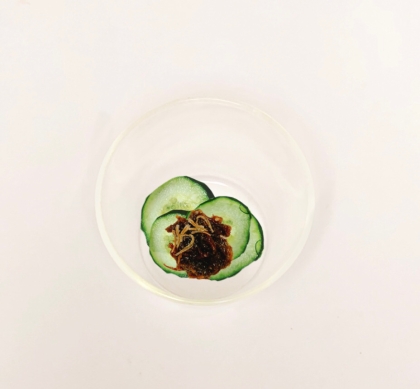 もずく酢とじゃこときゅうりの酢の物