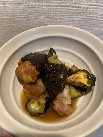 ノンフライヤーと麺つゆで簡単★茄子の揚げ浸し！