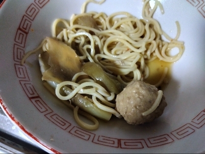 お好きな肉とキャベツでラーメン