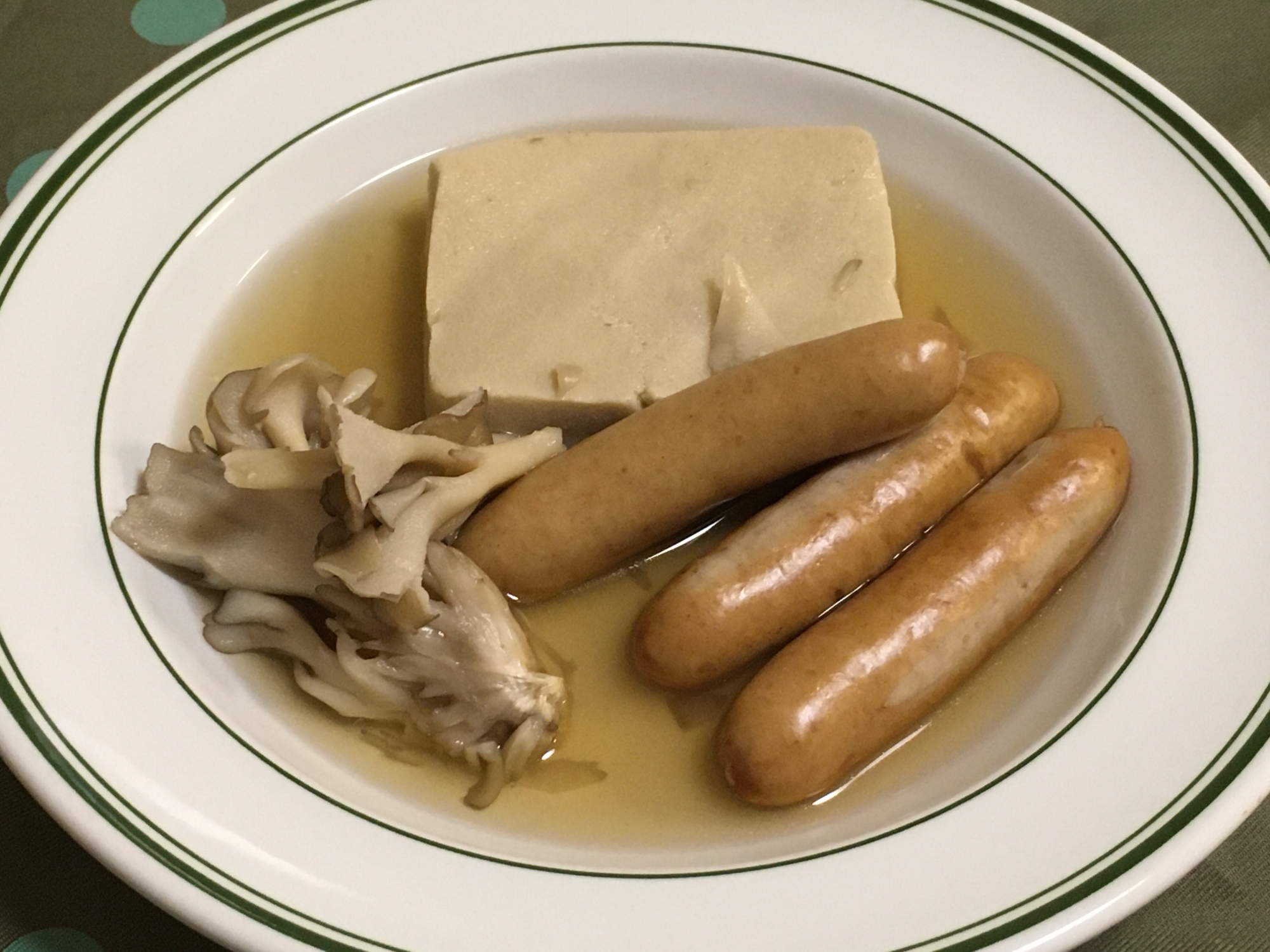 高野豆腐とウィンナーのコンソメ煮