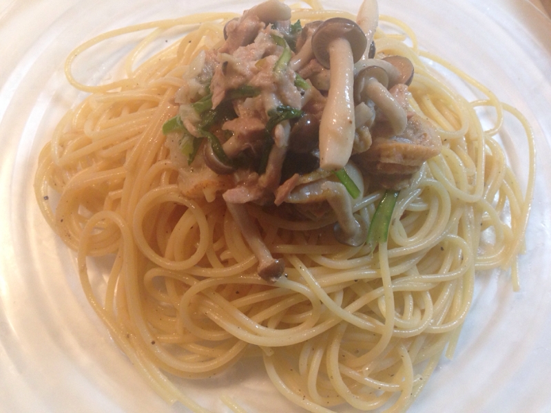 柚子こしょうバターポン酢パスタ