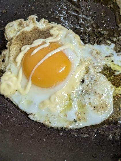 ごま醤油の目玉焼き