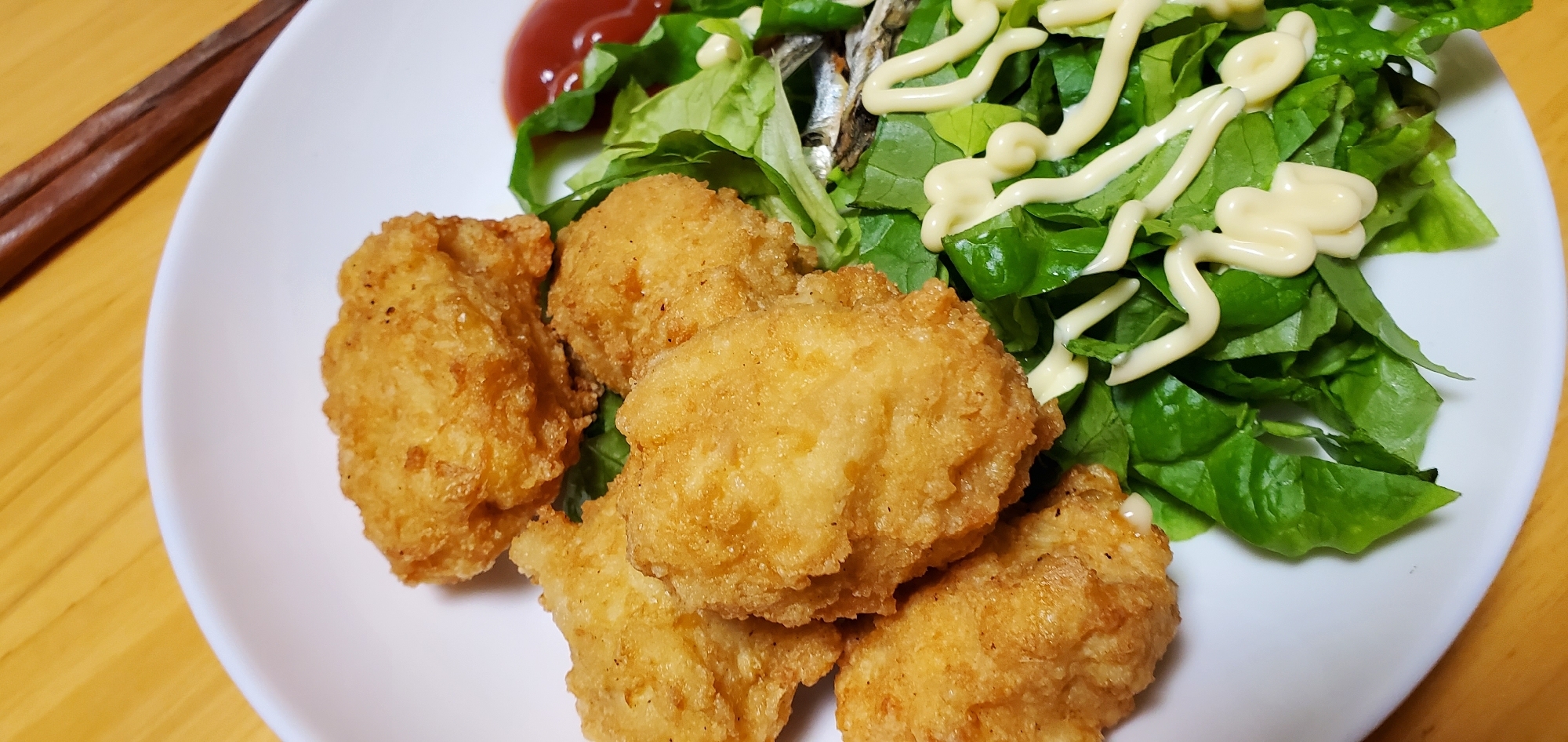 外はサク中ふわチキンナゲット～豆腐でかさ増し～