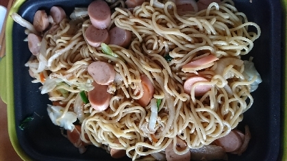 普段あまり焼きそばを食べてくれない子供がおかわりまでしてくれました。