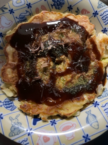 アスパラお好み焼き