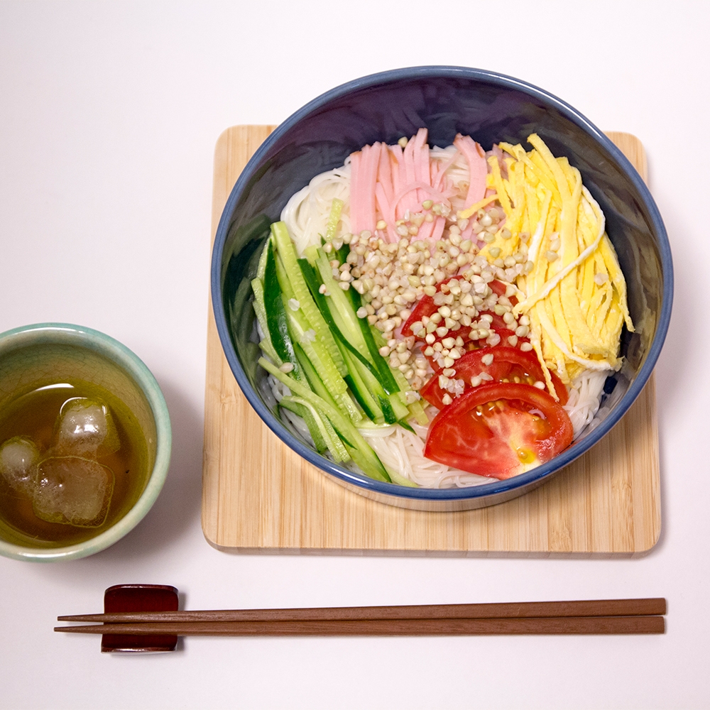 子供も大好き！イタリアンそうめん、そばの実入り