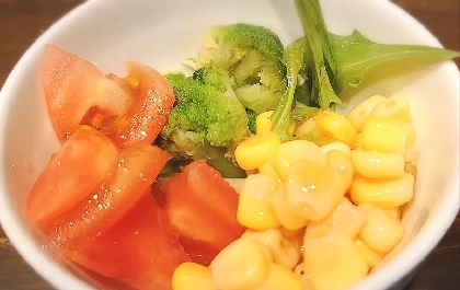 野菜サラダ（ミニトマト・きゅうり・レタス）