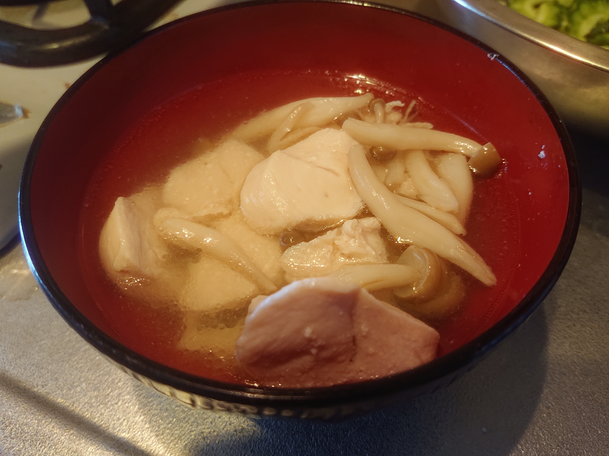 鶏のささみスープ