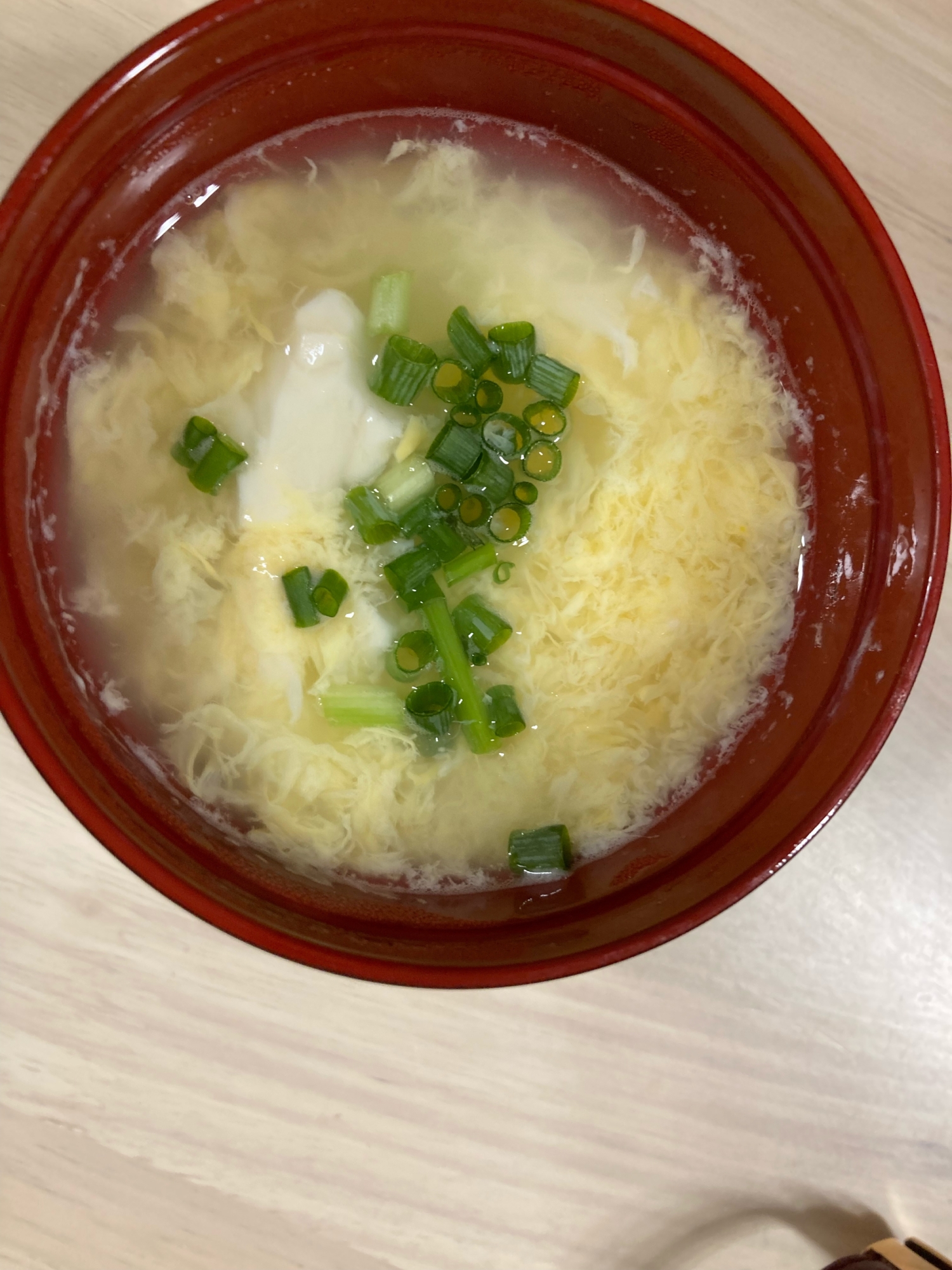 お酢入り卵スープ