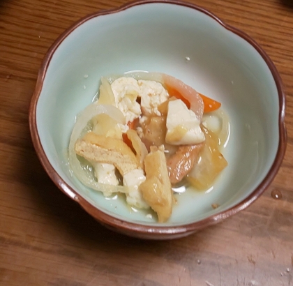 人参＆玉葱de優しい味の炒り豆腐