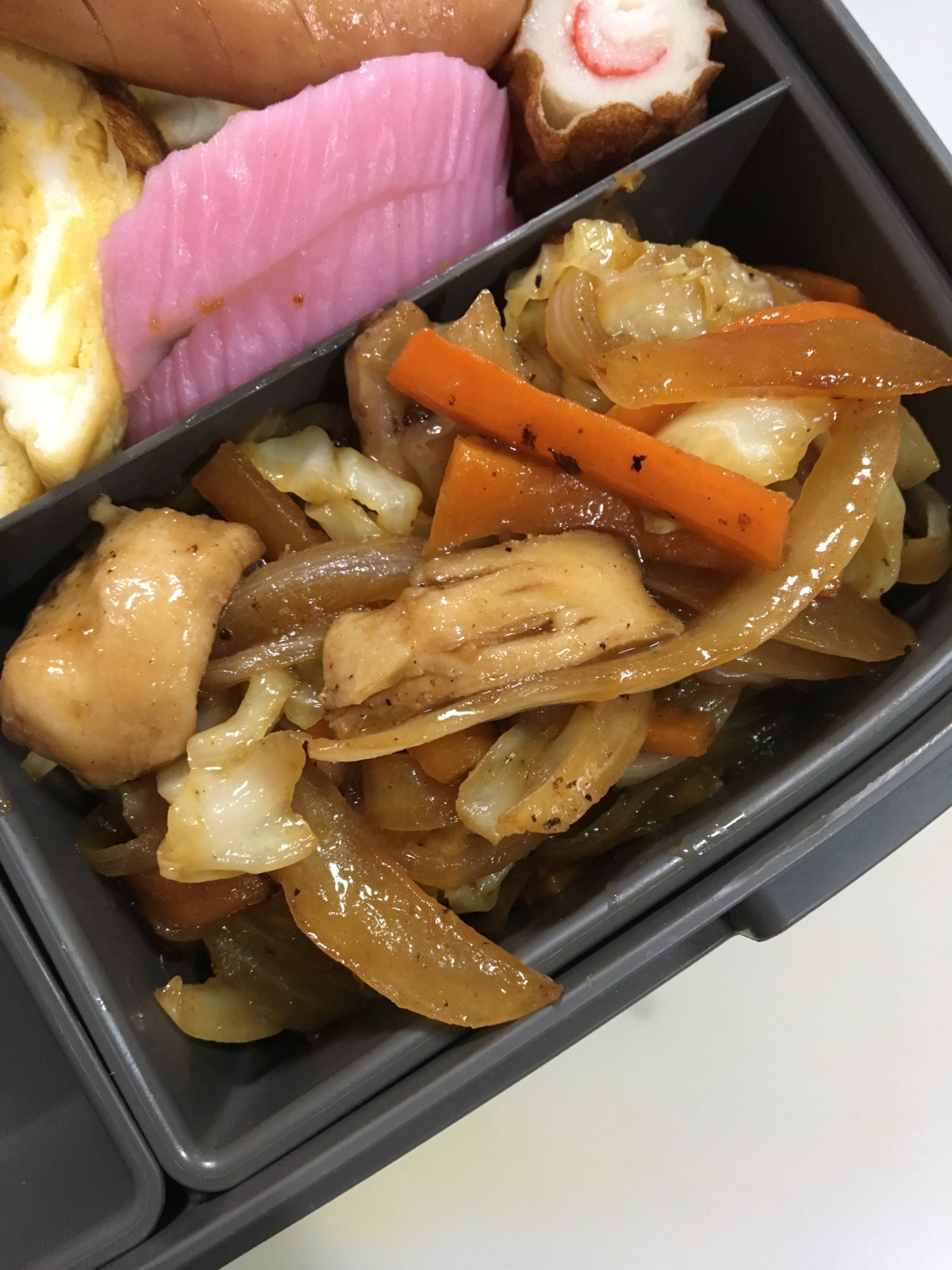 鶏胸肉と玉葱のバーベキューソース炒め♡
