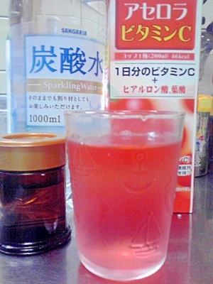 健康は朝から！　アセロラソーダ