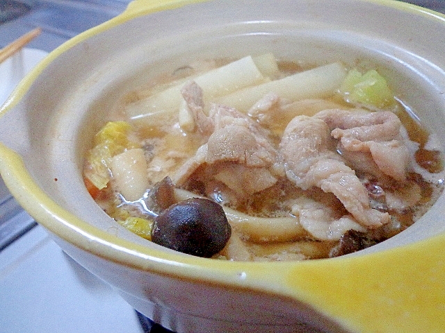 キャベツであっさり お一人様用寄せ鍋 レシピ 作り方 By Sundisk 楽天レシピ