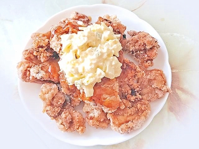 アレンジ!鶏モモのザンギタルタル南蛮♪