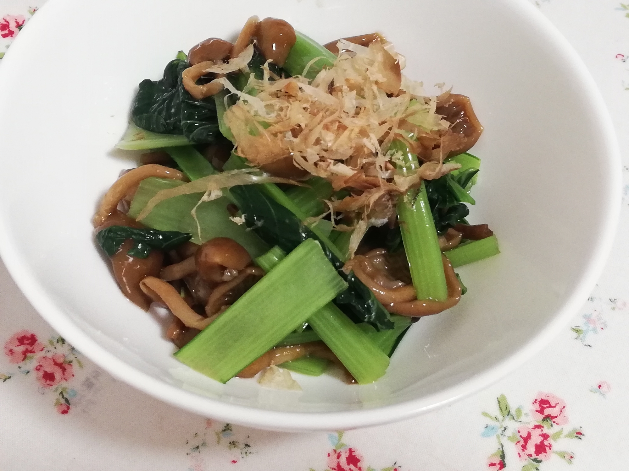 簡単作りおき 小松菜とナメコのおひたし レシピ 作り方 By かっぺ4217 楽天レシピ