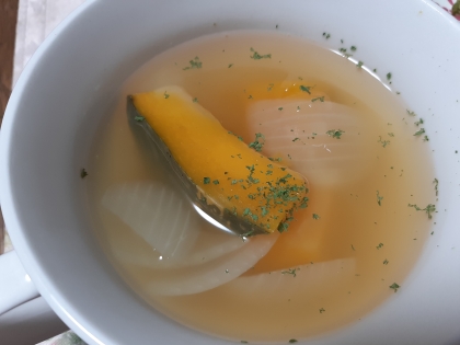 南瓜と玉葱のスープ