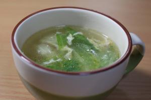 残り野菜の中華スープ