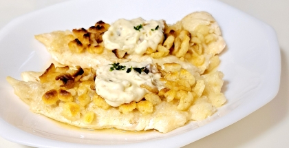 ささみと天かすで☆揚げないチキン南蛮☆トースターで