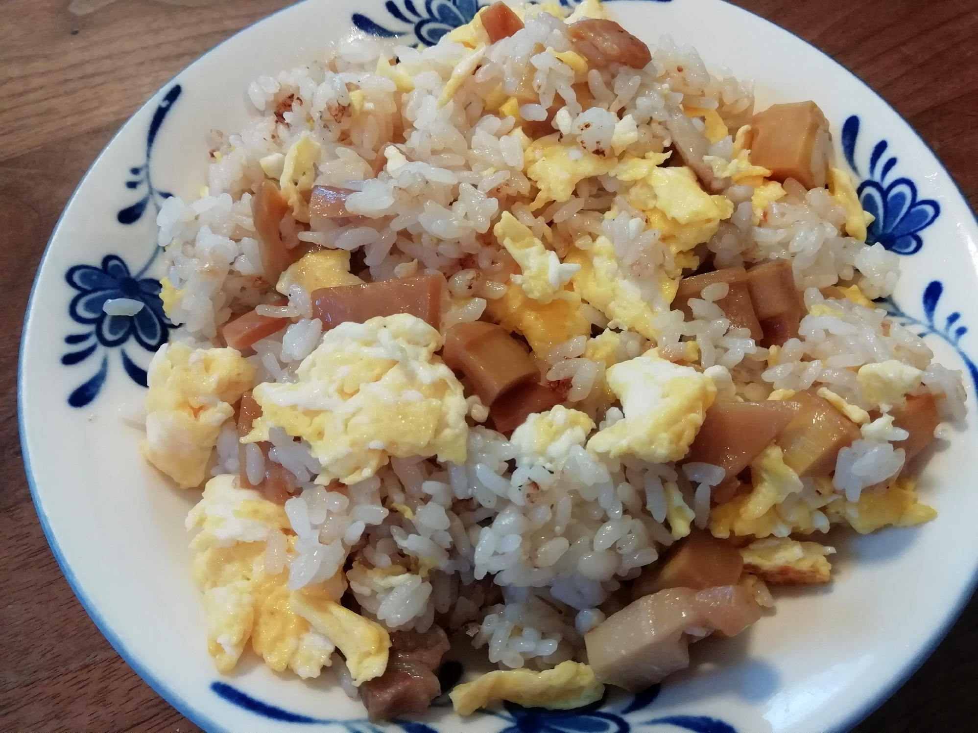 タケノコと卵の炒飯