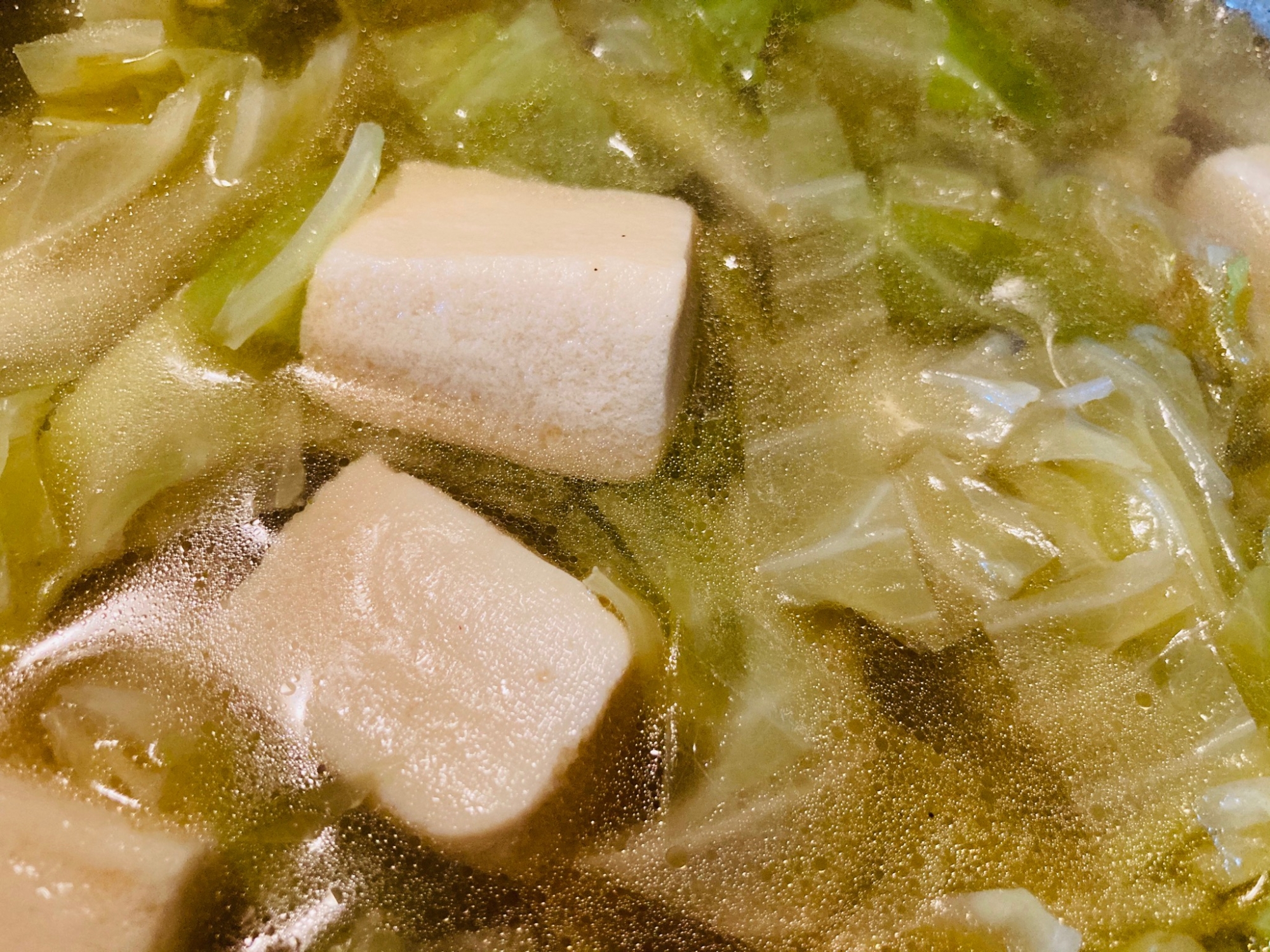 簡単！キャベツと高野豆腐の中華スープ